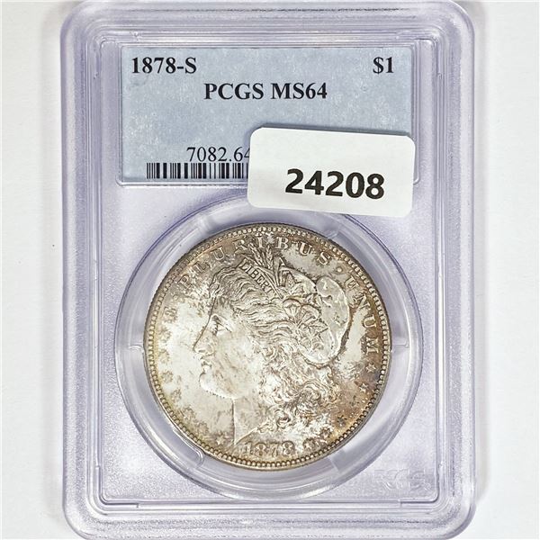 1878-S Morgan Silver Dollar PCGS MS64