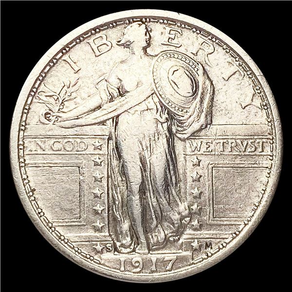 1917-S Standing Liberty Quarter LIGHTLY CIRCULATED
