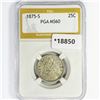 Image 1 : 1875-S Seated Liberty Quarter PGA MS60