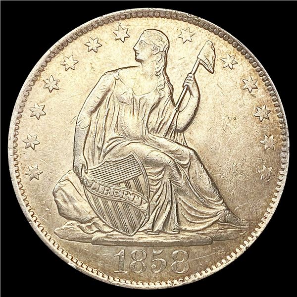 1858-O Seated Liberty Half Dollar UNCIRCULATED