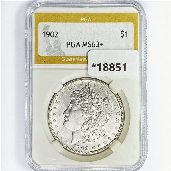 1902 Morgan Silver Dollar PGA MS63+
