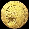 Image 1 : 1909 $2.50 Gold Quarter Eagle LIGHTLY CIRCULATED