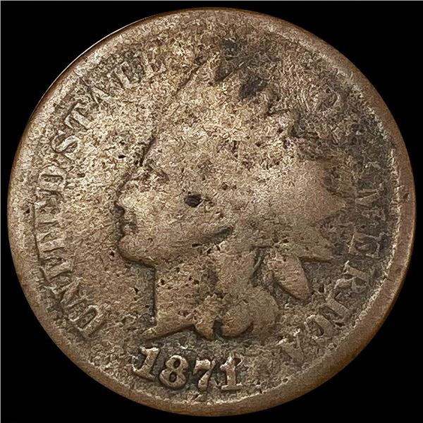 1871 Indian Head Cent NICELY CIRCULATED