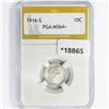 Image 1 : 1916-S Barber Dime PGA MS64+
