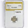Image 1 : 1857-O Seated Liberty Half Dime PGA MS60