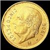 Image 1 : 1906 Mexico .1206oz Gold 5 Pesos UNCIRCULATED