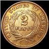 Image 2 : 1864 Lg Motto Two Cent Piece UNCIRCULATED