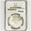 Image 1 : 1881 Morgan Silver Dollar NGC MS65