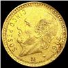 Image 1 : 1906 Mexico .1206oz Gold 5 Pesos UNCIRCULATED