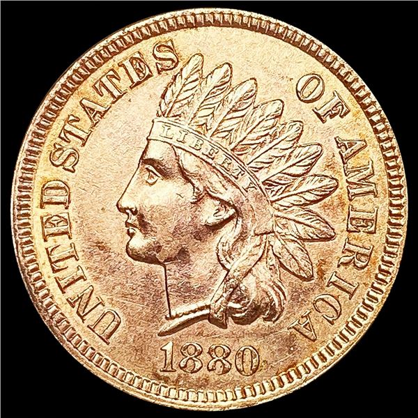 1880 RD Indian Head Cent UNCIRCULATED