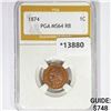 Image 1 : 1874 Indian Head Cent PGA MS64 RB
