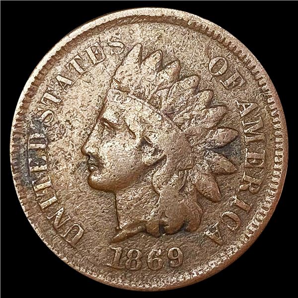1869 Indian Head Cent NICELY CIRCULATED
