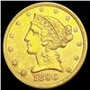 Image 1 : 1896 $5 Gold Half Eagle UNCIRCULATED