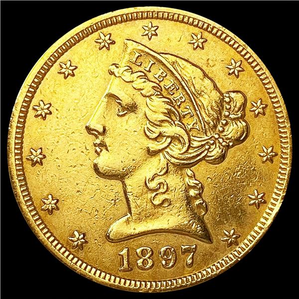 1897-S $5 Gold Half Eagle UNCIRCULATED