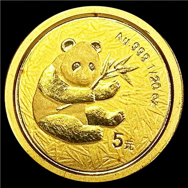 2000 China 1/20oz Gold Panda 5 Yuan GEM PROOF