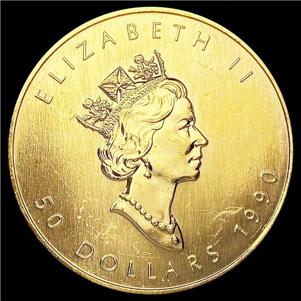 1990 Canada 1oz Gold $50 GEM PROOF