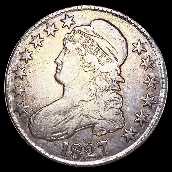 1827 Capped Bust Half Dollar LIGHTLY CIRCULATED