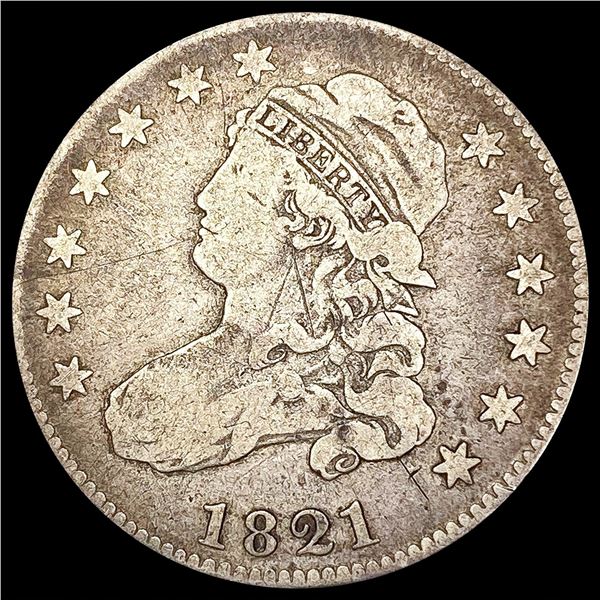 1821 Capped Bust Quarter NICELY CIRCULATED
