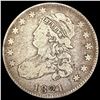 Image 1 : 1821 Capped Bust Quarter NICELY CIRCULATED