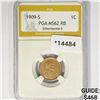 Image 1 : 1909-S Wheat Cent PGA MS62 RB, S/Horizontal S