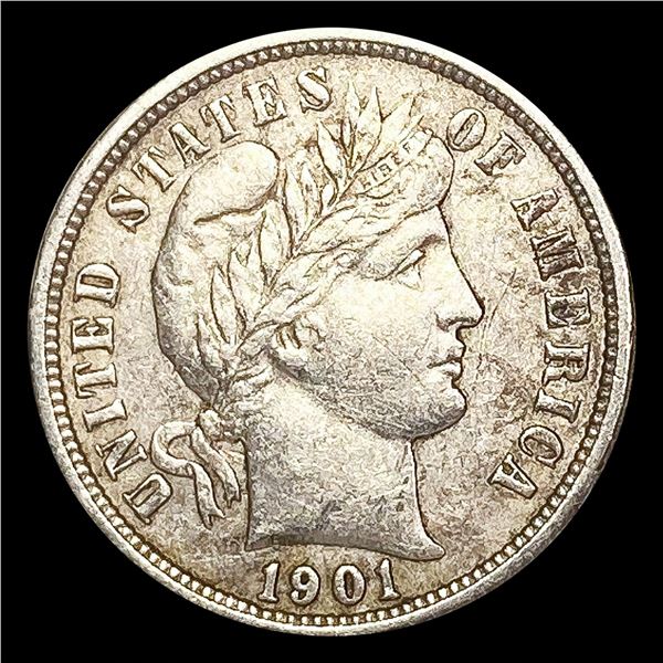 1901-O Barber Dime CLOSELY UNCIRCULATED