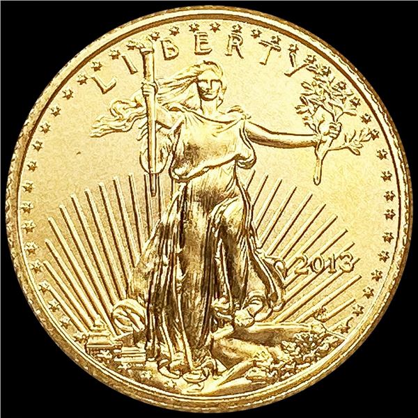 2013 US 1/10oz Gold $5 Eagle SUPERB GEM BU