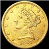 Image 1 : 1897 $5 Gold Half Eagle CLOSELY UNCIRCULATED