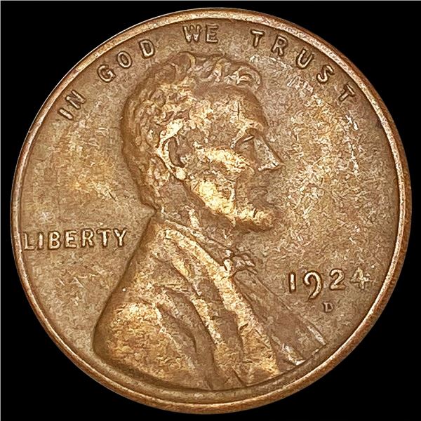 1924-D Wheat Cent NEARLY UNCIRCULATED