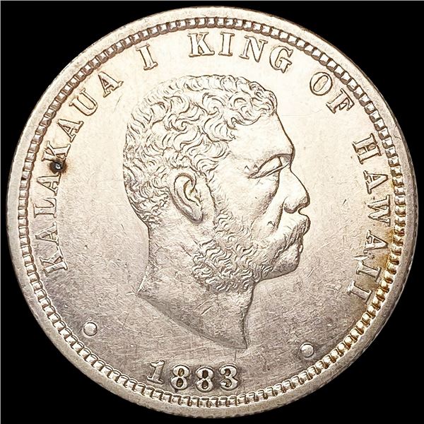 1883 Kingdom of Hawaii Quarter CLOSELY UNCIRCULATE