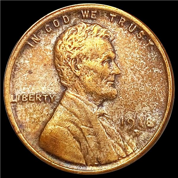 1918-D Wheat Cent NEARLY UNCIRCULATED
