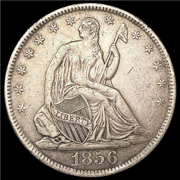1856-O Seated Liberty Half Dollar CLOSELY UNCIRCUL