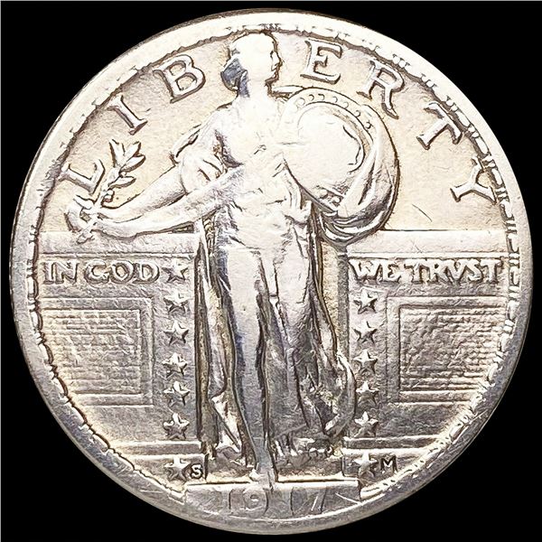 1917-S Standing Liberty Quarter NICELY CIRCULATED