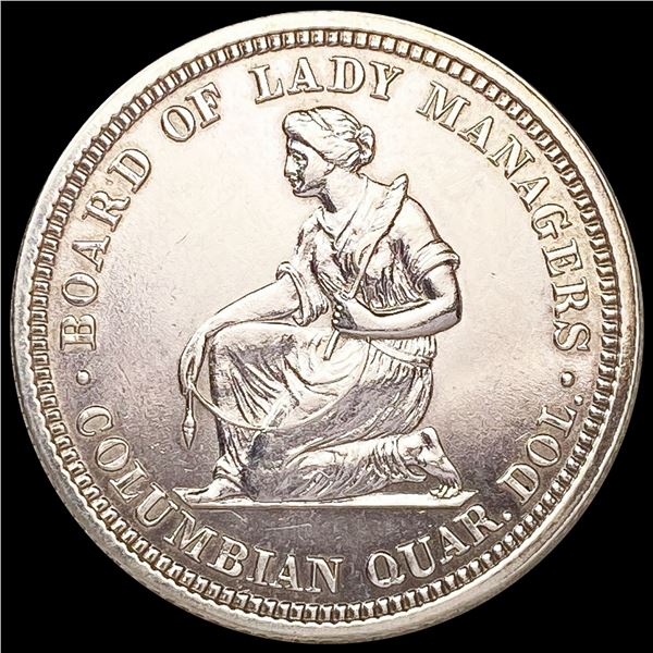 1893 Isabella Silver Quarter UNCIRCULATED