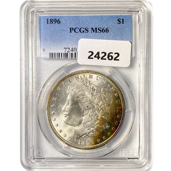 1896 Morgan Silver Dollar PCGS MS66