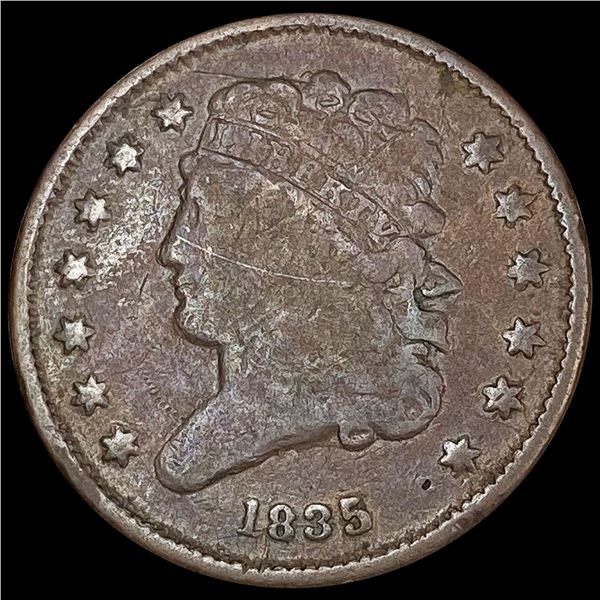 1835 Classic Head Half Cent NICELY CIRCULATED