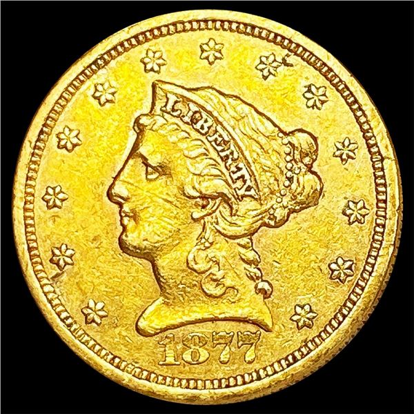 1877-S $2.50 Gold Quarter Eagle CLOSELY UNCIRCULAT