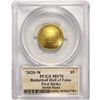Image 2 : 2020-W Basketball H.O.F. 1/4oz Gold $5 PCGS MS70