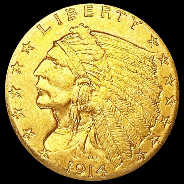 1914 $2.50 Gold Quarter Eagle UNCIRCULATED