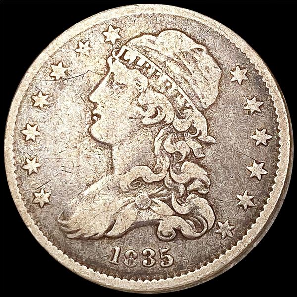 1835 Capped Bust Quarter NICELY CIRCULATED