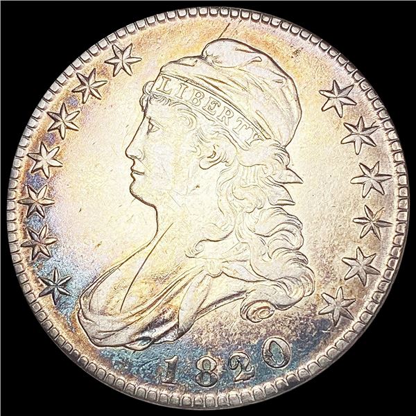 1820 Capped Bust Half Dollar LIGHTLY CIRCULATED