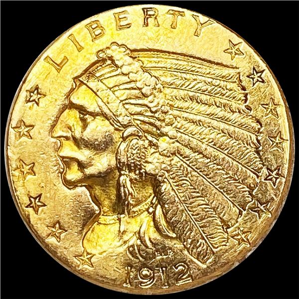 1912 $2.50 Gold Quarter Eagle UNCIRCULATED