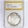 Image 1 : 1890-CC Morgan Silver Dollar PGA MS64