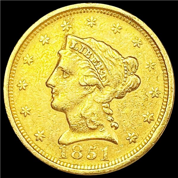 1851 $2.50 Gold Quarter Eagle LIGHTLY CIRCULATED