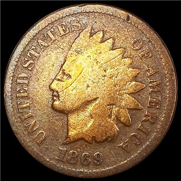 1869 Indian Head Cent NICELY CIRCULATED