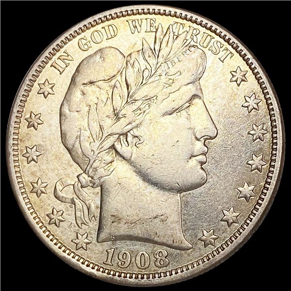 1908-D Barber Half Dollar CLOSELY UNCIRCULATED