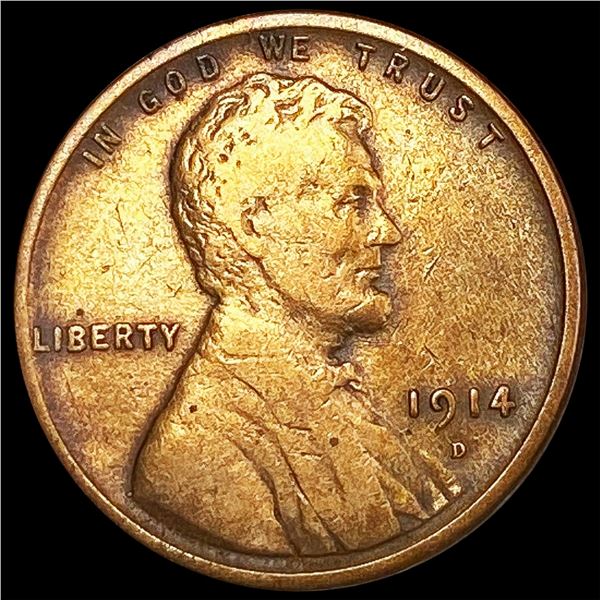 1914-D Wheat Cent NEARLY UNCIRCULATED