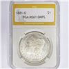 Image 1 : 1881-O Morgan Silver Dollar PGA MS61 DMPL