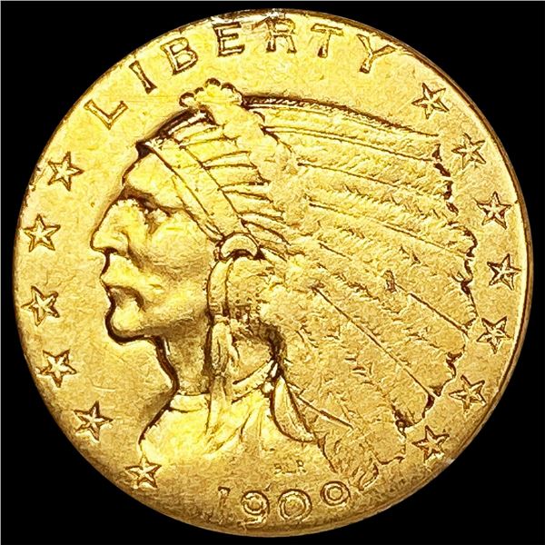 1909 $2.50 Gold Quarter Eagle LIGHTLY CIRCULATED