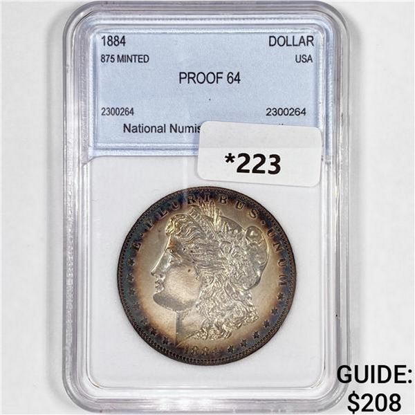 1884 Morgan Silver Dollar NNC PROOF64