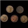 Image 1 : (5) Large Cents (1838, 1839, 1840, 1846, 1851) LI